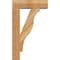 Ekena Millwork Funston Block Rough Sawn Bracket w/ Offset Brace, Western Red Cedar, 6"W x 18"D x 30"H BKT0604X18X30FST05RWR - alternate 3